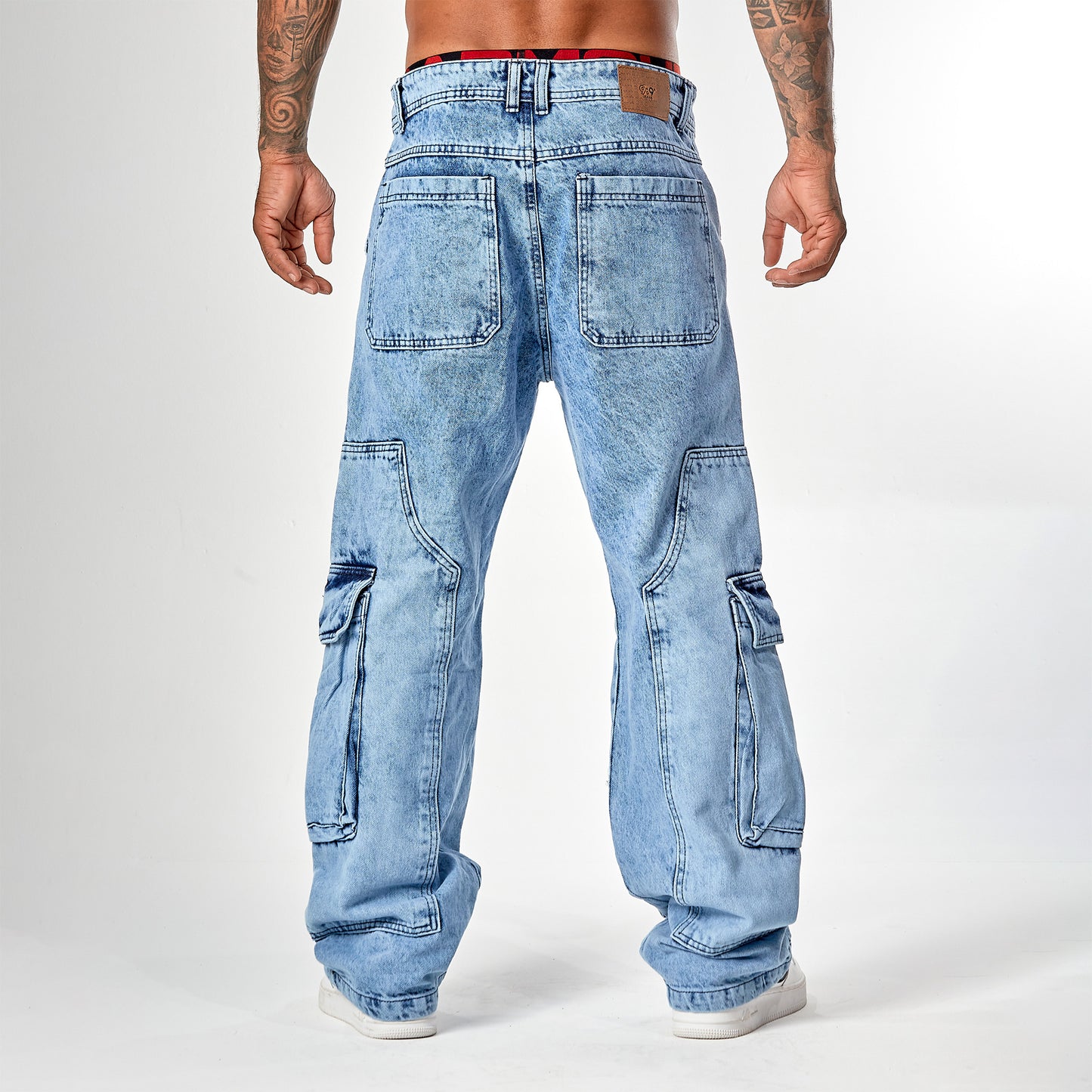 Jean cargo azul claro 352