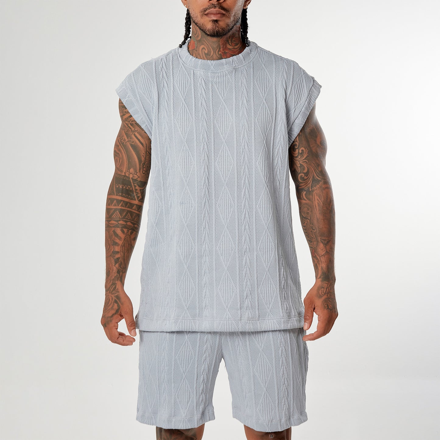 Set Diamont Franela Azul baby