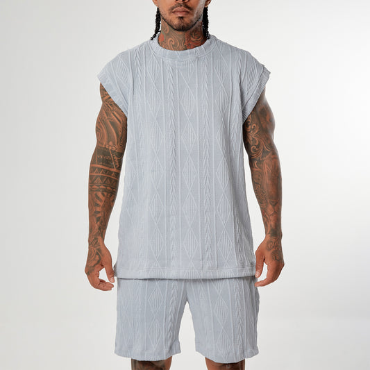 Set Diamont Franela Azul baby