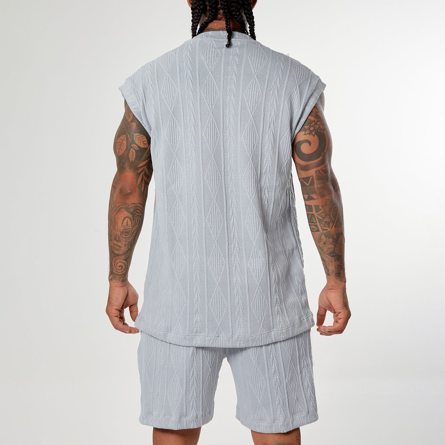 Set Diamont Franela Azul baby