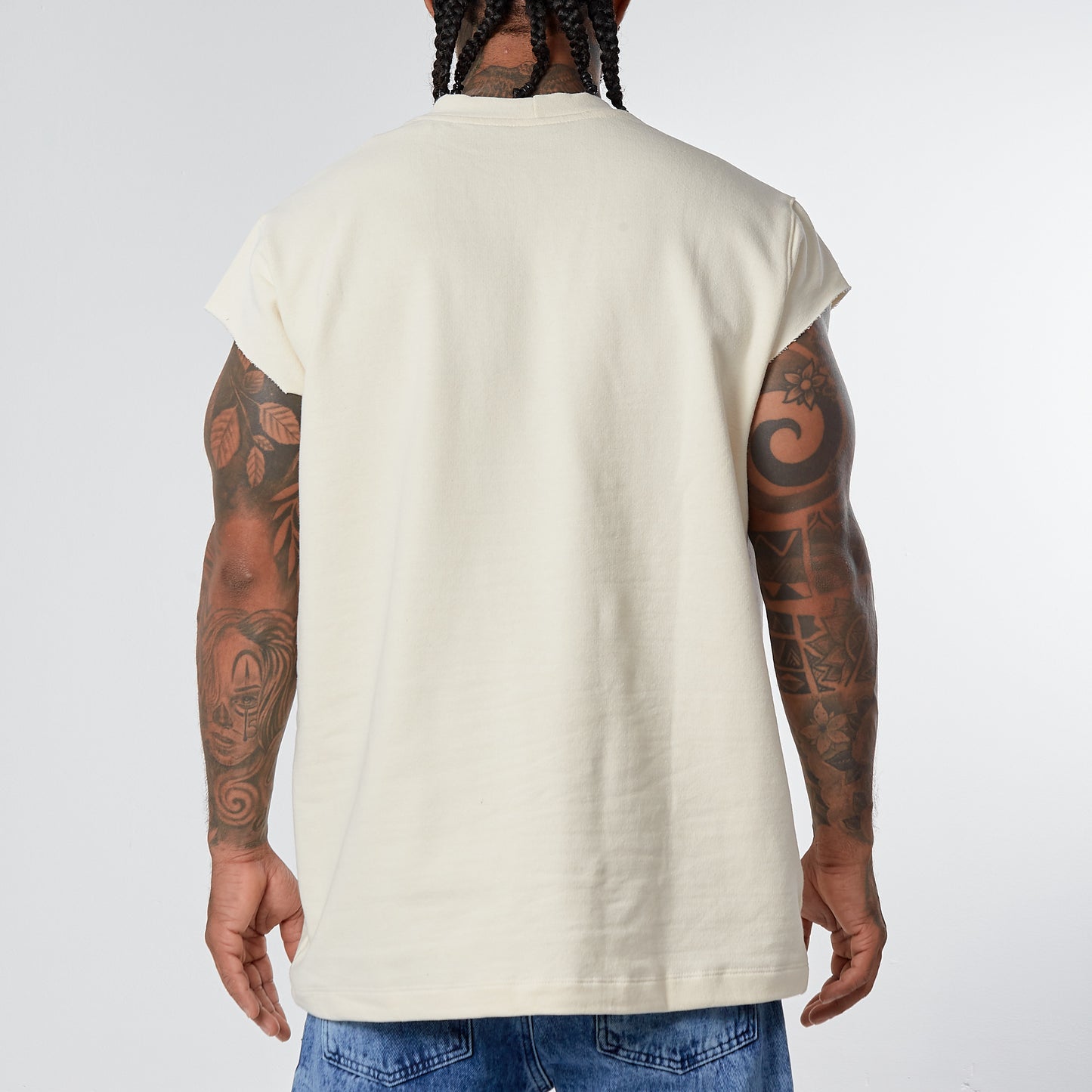 Camisilla Oversized Premiun Blanco Hueso