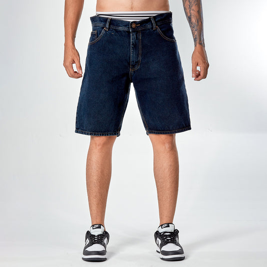 Bermuda denim azul crudo 7132