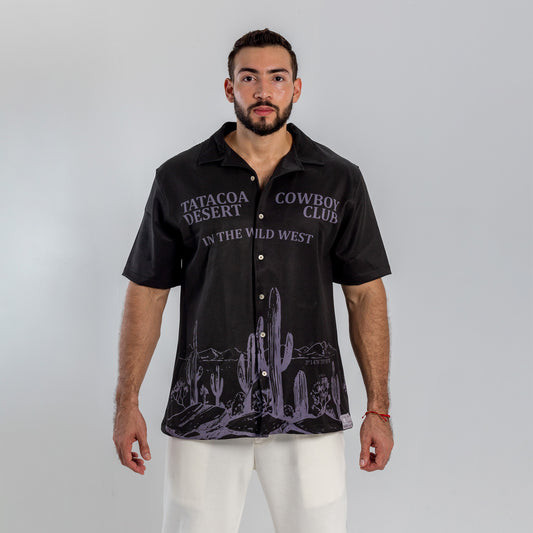 camisa cowboy verde