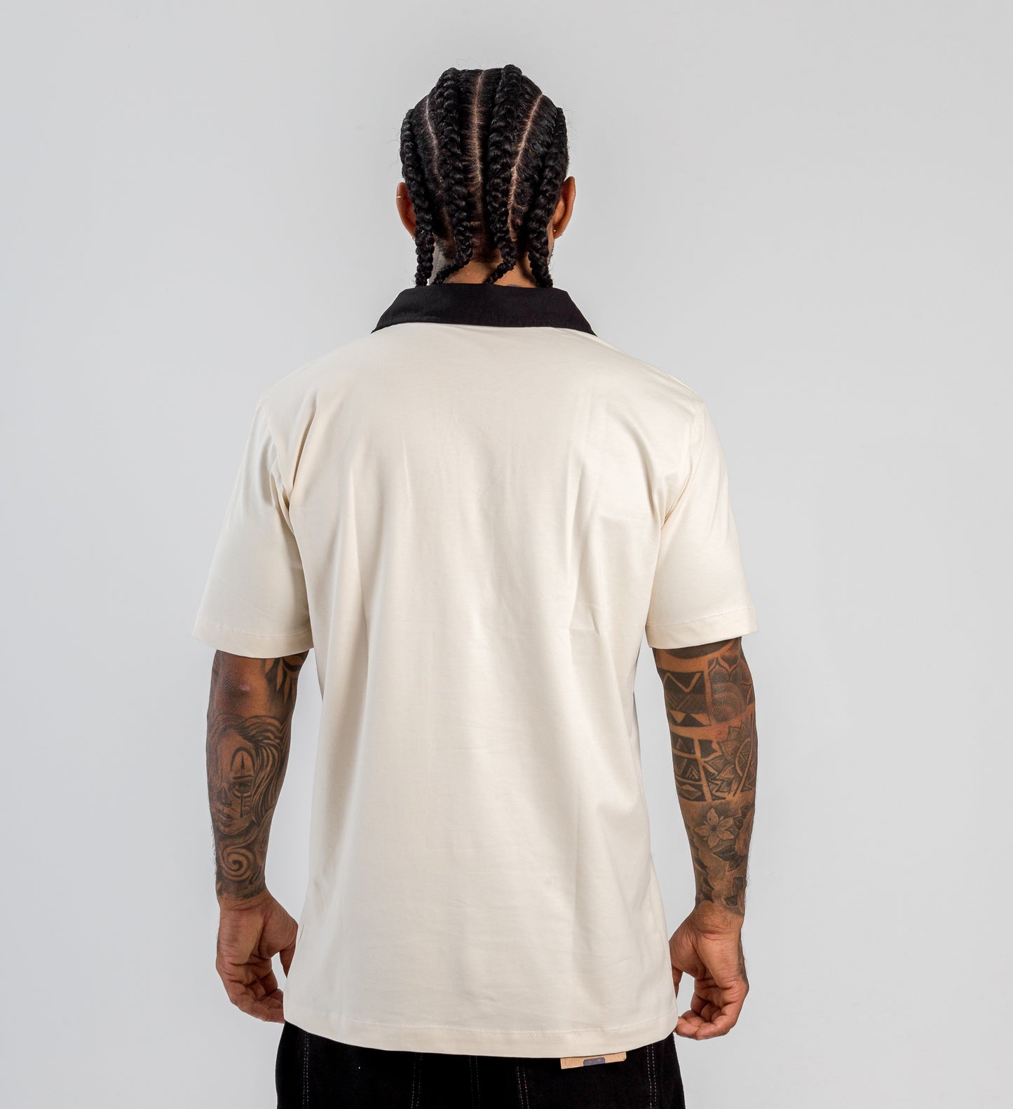 Camiseta polo natural beige